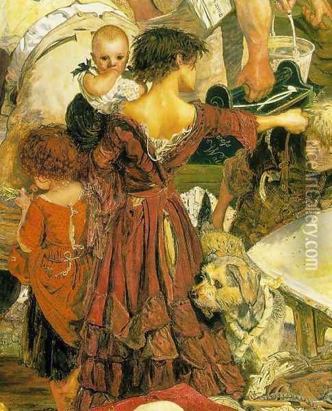 Work (detail 1) Oil Painting - Ford Madox Brown