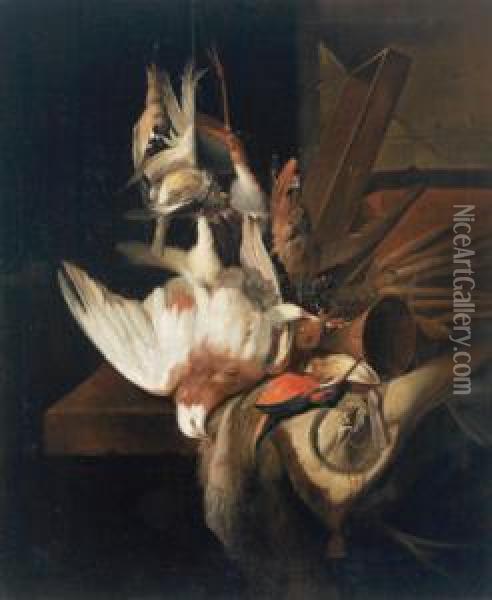 Natura Morta Di Caccia Con Uccelli Oil Painting - William Gowe Ferguson