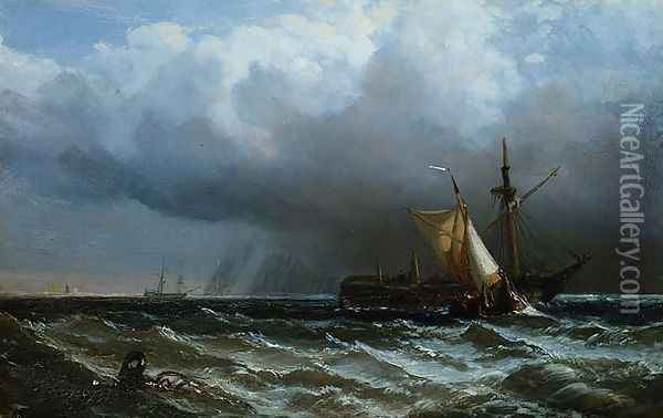 After the Storm Oil Painting - William Clarkson Stanfield