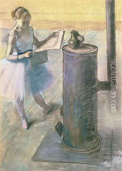 Dancer resting Oil Painting - Edgar Degas