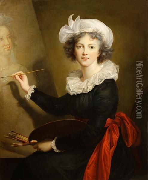 Self Portrait Oil Painting - Elisabeth Vigee-Lebrun