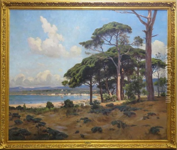 Overview Of Southern French Coast Oil Painting - Joseph Garibaldi