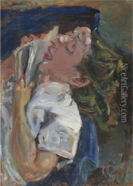 La Liseuse Endormie (madeleine Castaing) Oil Painting - Chaim Soutine