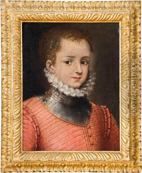Ritratto Di Fanciullo Aristocratico Oil Painting - Giovanni Battista Moroni