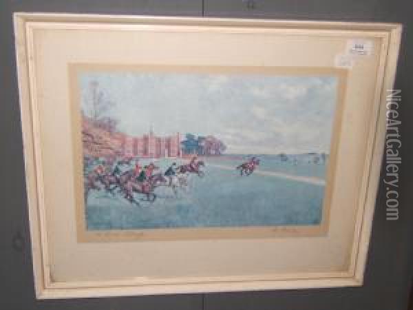 The Quorn At Quenby Oil Painting - Lionel Louis Edwards