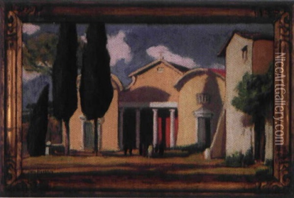 Rome Oil Painting - Jules Leon Flandrin