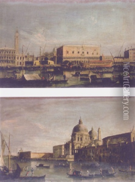The Molo, Venice, From The Bacino Di San Marco, With The Bucintoro Oil Painting -  Master of the Langmatt Foundation Views
