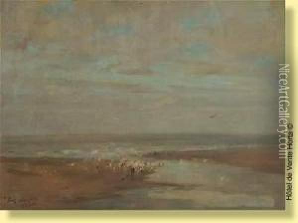 La Mer Du Nord Oil Painting - Eugene Verdyen