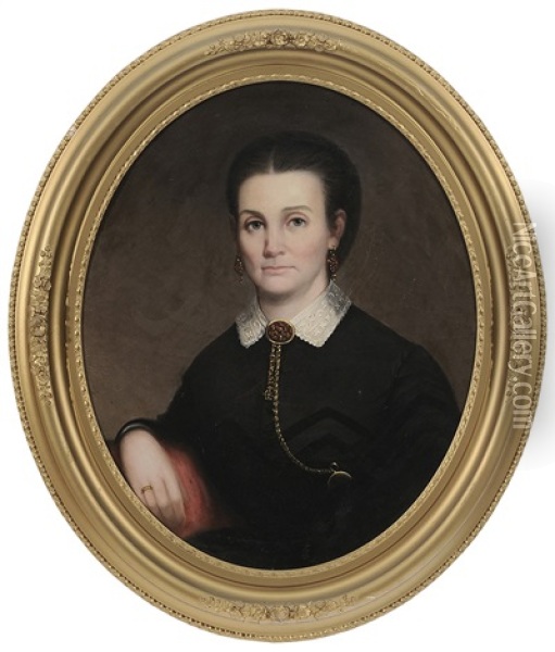 Rebecca Jane Wheat Ament (1831-1913) Oil Painting - Aaron C. Eshelman