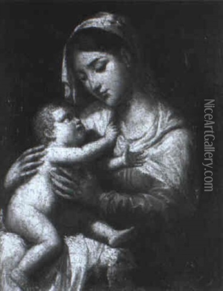 The Madonna And Child Oil Painting -  Scarsellino
