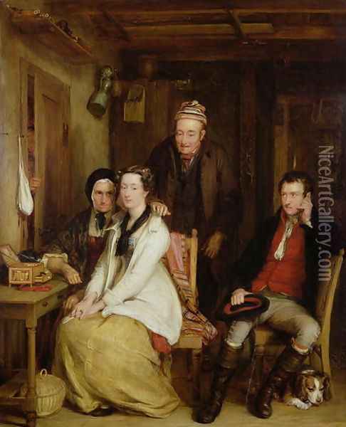 The Refusal from Burn's Duncan Oil Painting - Sir David Wilkie