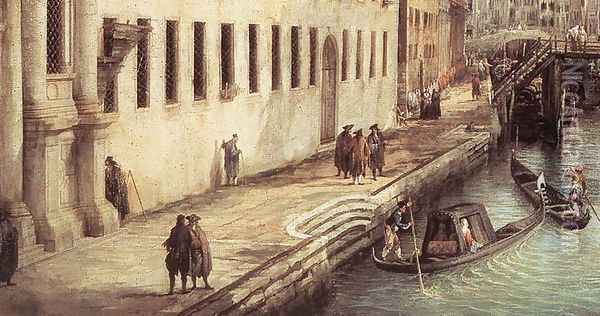 Rio dei Mendicanti (detail) Oil Painting - (Giovanni Antonio Canal) Canaletto