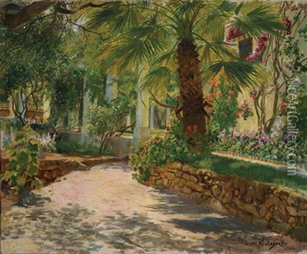 Le Jardin Exotique Oil Painting - Georges Antoine Rochegrosse