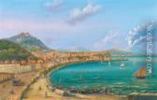 Die Bucht Von Neapel Mit Dem Vesuv Oil Painting - Gianni