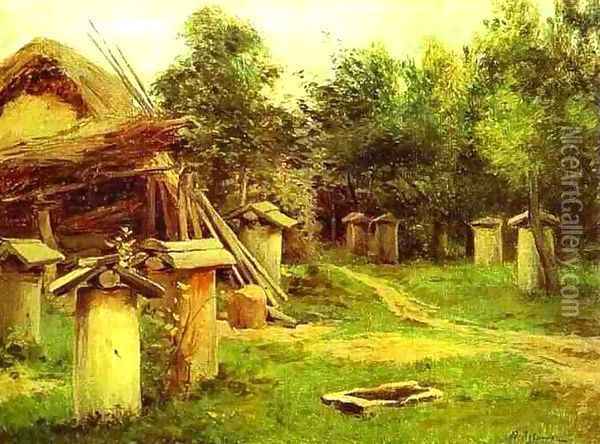 The Apiary Date unknown Oil Painting - Isaak Ilyich Levitan