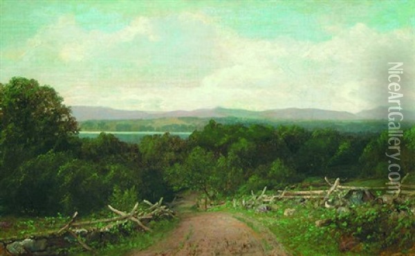 Road Through The Trees Oil Painting - John Bunyan Bristol