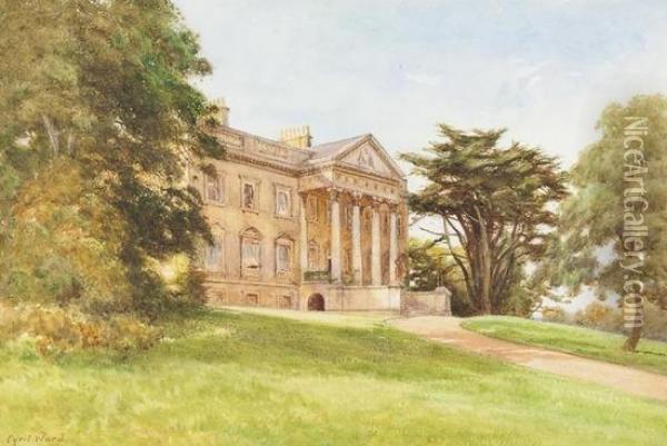 Claremont House, Surrey Oil Painting - Cyril Ward