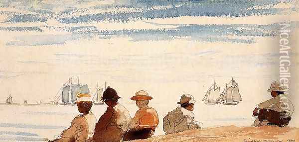 Gloucester Boys Oil Painting - Winslow Homer