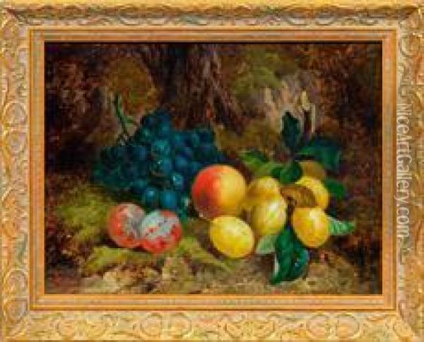 Fruchtestillleben Oil Painting - Charles Thomas Bale