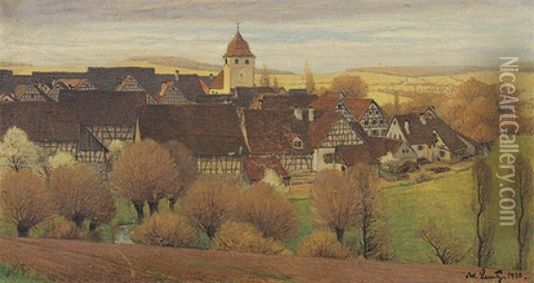 Sersheim Oil Painting - Adolf Luntz
