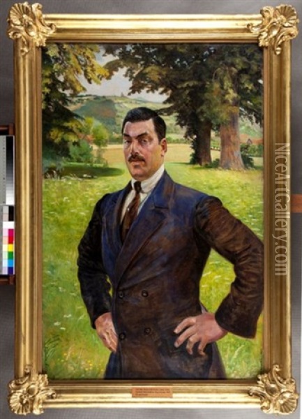 Portret Mieczyslawa Gaseckiego Oil Painting - Jacek Malczewski