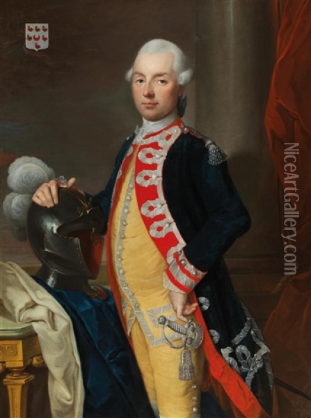 Portrait Of Chevalier Michel De Baudre Of The Regiment 