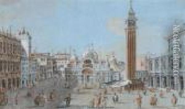St. Mark's Square, Venice Oil Painting - Giacomo Guardi