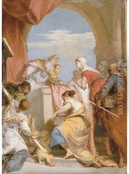 The Circumcision Oil Painting - Nicolas Vleughels