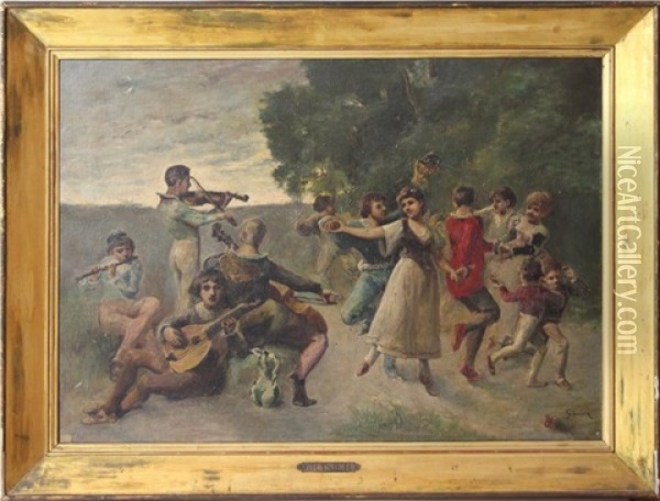 La Danse Oil Painting - Joseph Granie
