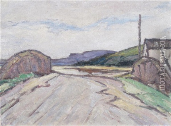 On The Road To Broddick, Arran Oil Painting - Ernest Archibald Taylor