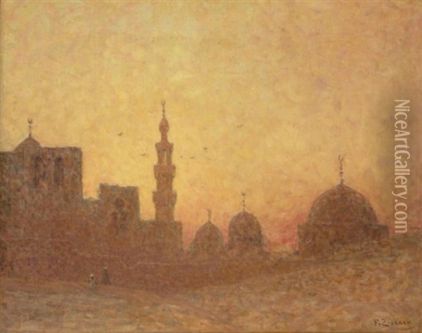 Khamsin Au Caire Khamsin In Cairo Oil Painting - Philip Zilkhen