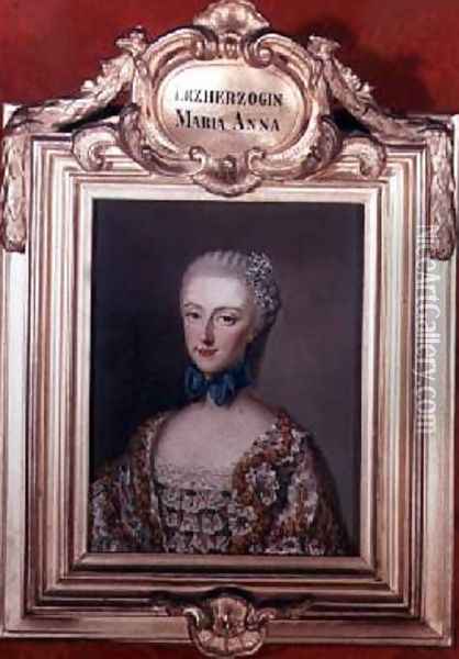 Archduchess Maria Anna Marianne 1738-89 Oil Painting - Etienne Liotard