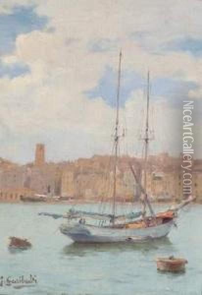Voiliers Dans Le Port De Marseille Oil Painting - Joseph Garibaldi