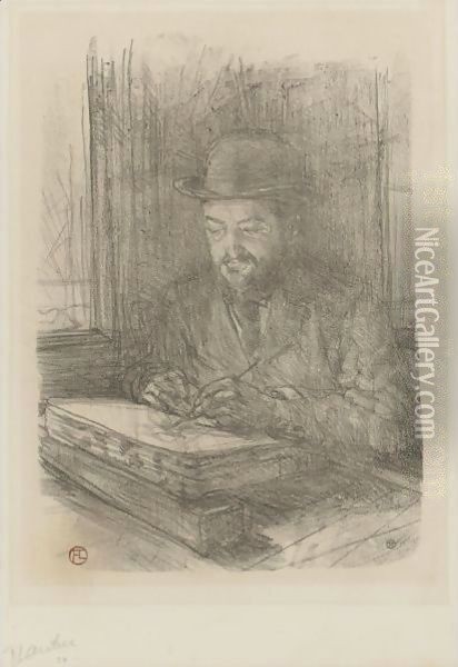 Le Bon Graveur, Adolphe Albert Oil Painting - Henri De Toulouse-Lautrec