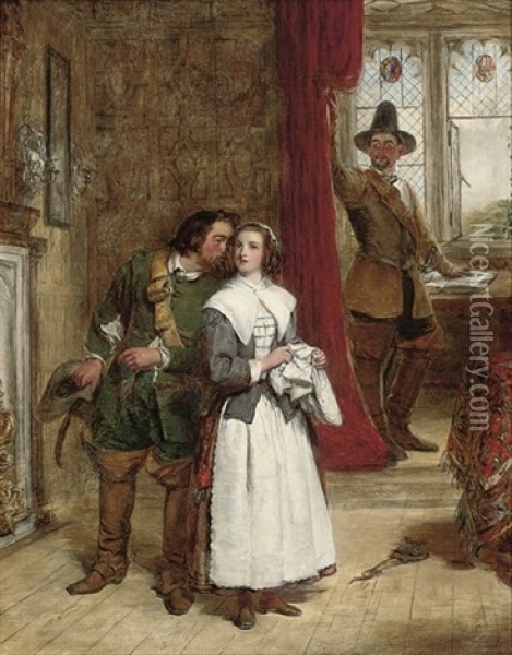 The Puritian's Daughter Oil Painting - William Powell Frith