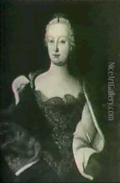 Bildnis Der Kaiserin Maria Theresia. Oil Painting - Martin van Meytens the Younger