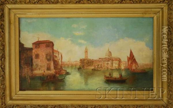 View Of Venice Oil Painting - Alfred Pollentine