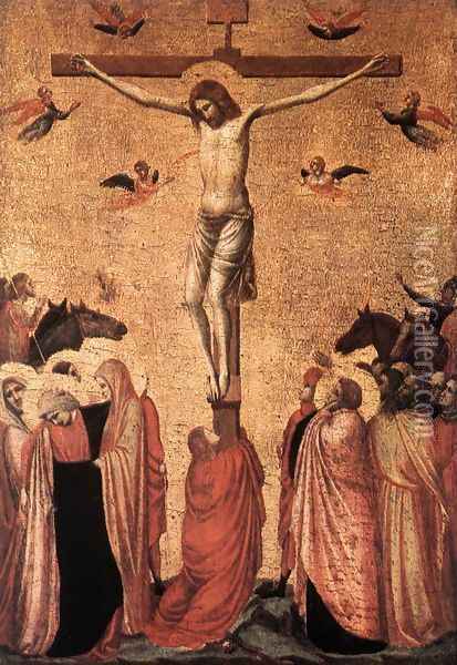 Crucifixion (2) 1330s Oil Painting - Giotto Di Bondone