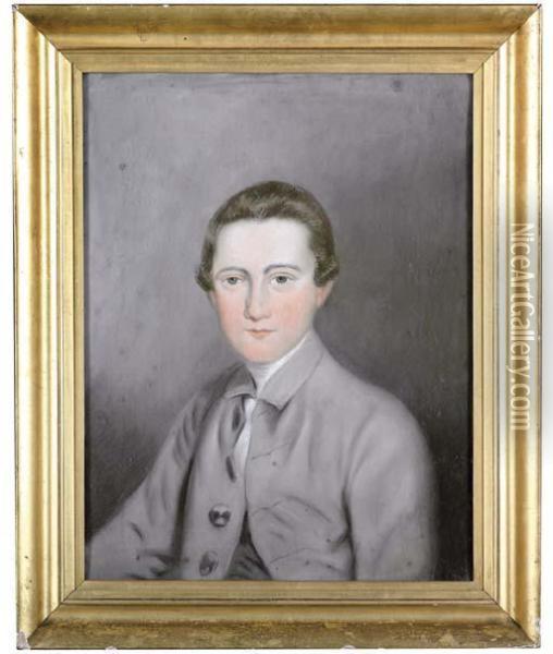 Portrait Of John Scott Oil Painting - T.J. Robins