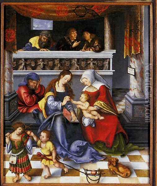 Central panel Oil Painting - Lucas The Elder Cranach