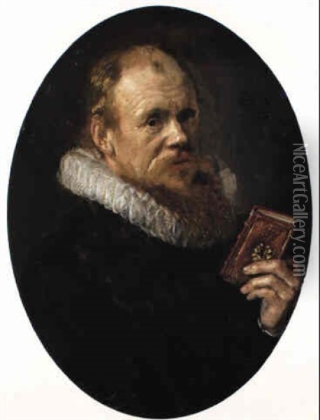 Portrait Of Theodorus Schrevelius Oil Painting - Frans Hals