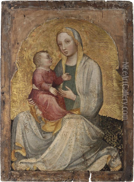 The Madonna Dell'umilta Oil Painting - Jacobello Del Fiore