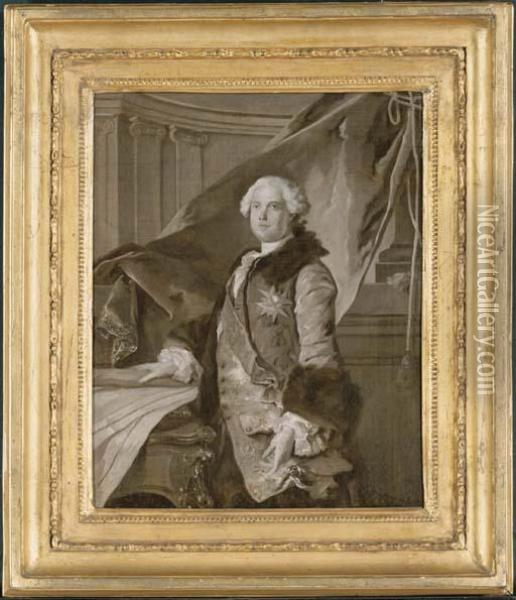 Abel-francois Poisson De Vandieres, Marquis De Marigny And Menars Oil Painting - Louis Tocque