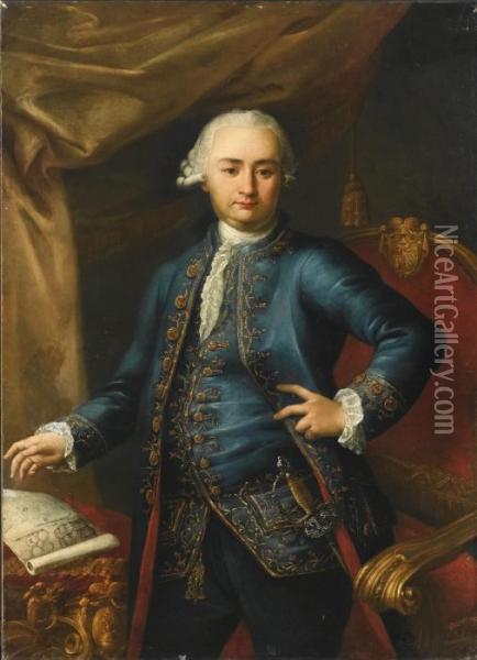 Portrait Of Marco Boncompagni Ottoboni Oil Painting - Giovanni Domenico Porta