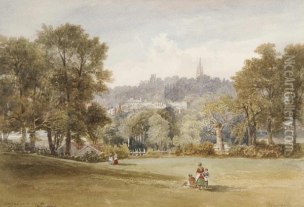 Hampstead Oil Painting - John Wilson Carmichael