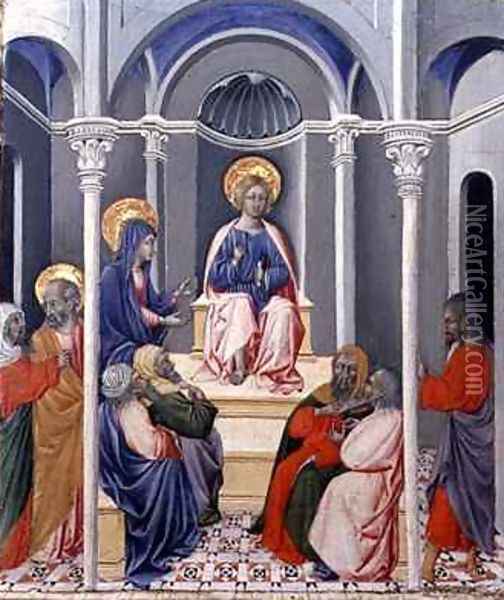 The Infant Christ Disputing in the Temple Oil Painting - Paolo di Grazia Giovanni di