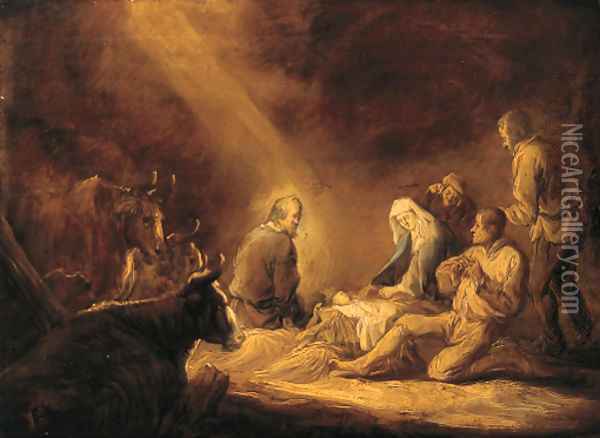 The Adoration of the Shepherds Oil Painting - Benjamin Gerritsz. Cuyp