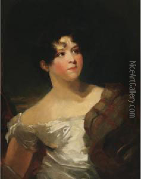 Actress Mrs. Harriet Litchfield Oil Painting - George Henry Harlow