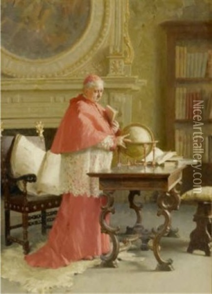 Kardinal Oil Painting - Paolo Giovanni Bedini