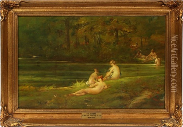 The Bathers Oil Painting - Walter Shirlaw